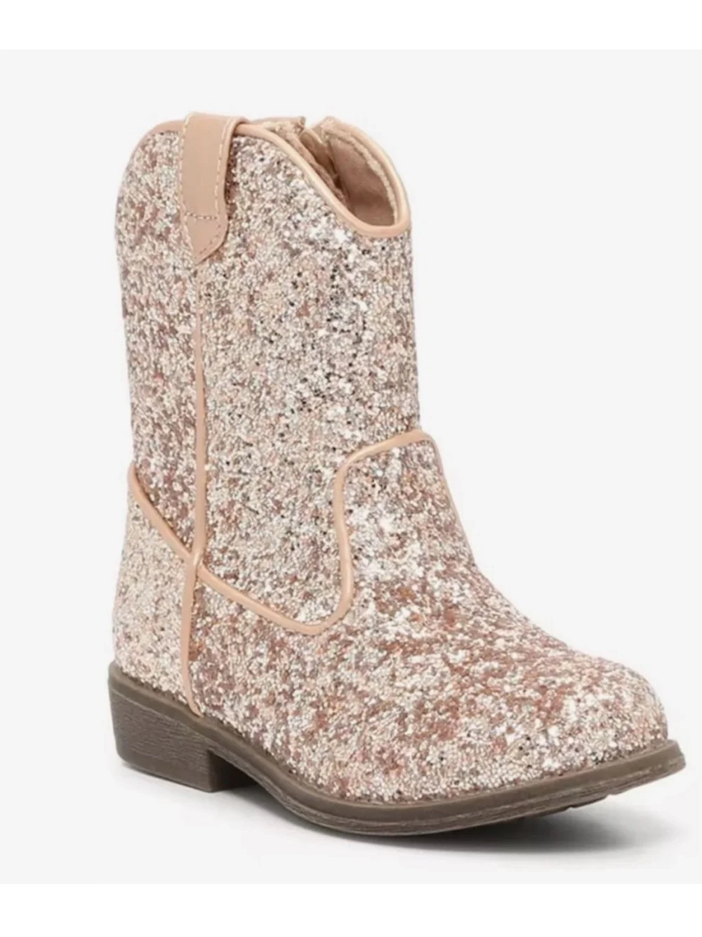 Kelly & Katie Lil Amelia Cowboy Boot - Girls Kids Pink Sparkle Boots 12M